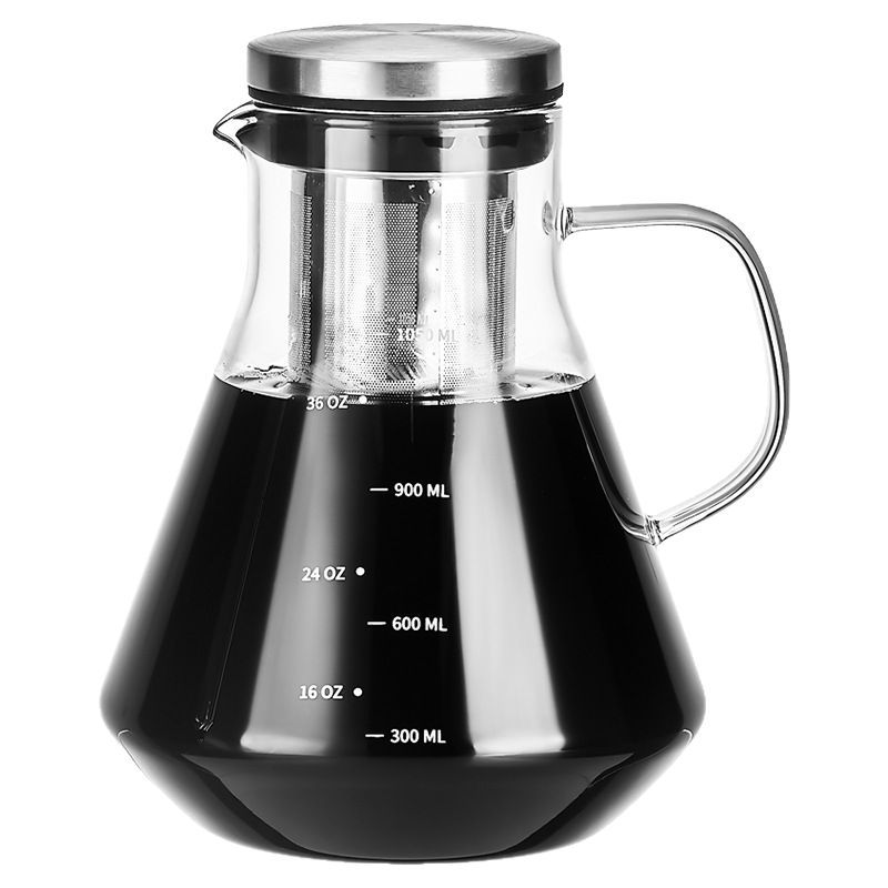 Bình pha cà phê thủy tinh chia độ