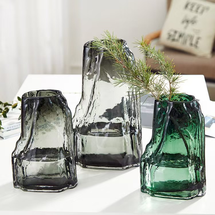 Bình thủy tinh màu thủy tinh nhân tạo phong cách Trung Quốc