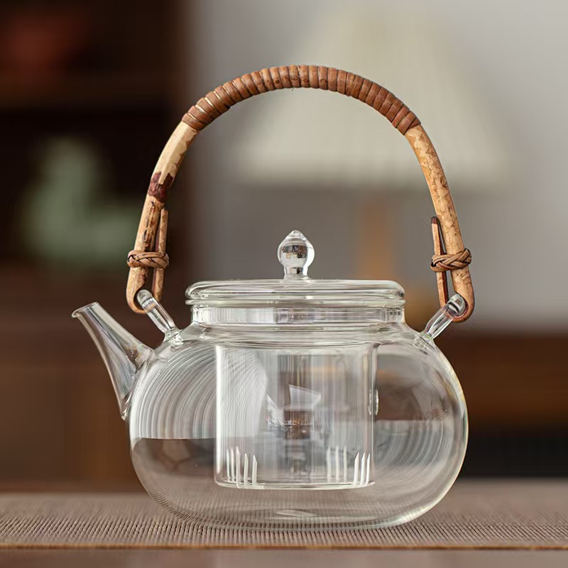 Nồi thủy tinh mây tre đan dung tích lớn