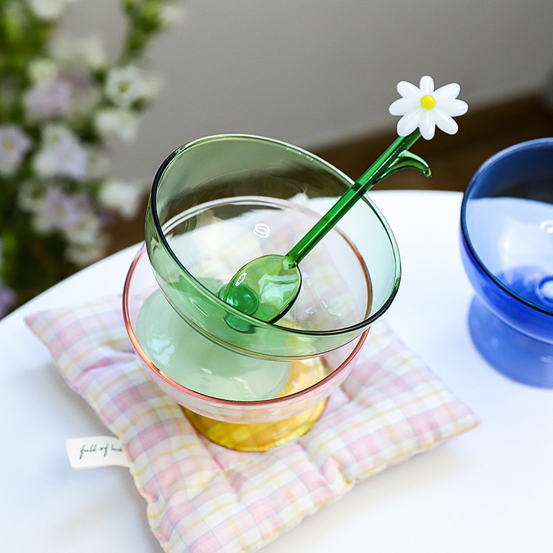 Bát thủy tinh màu chịu nhiệt kiểu dáng mới