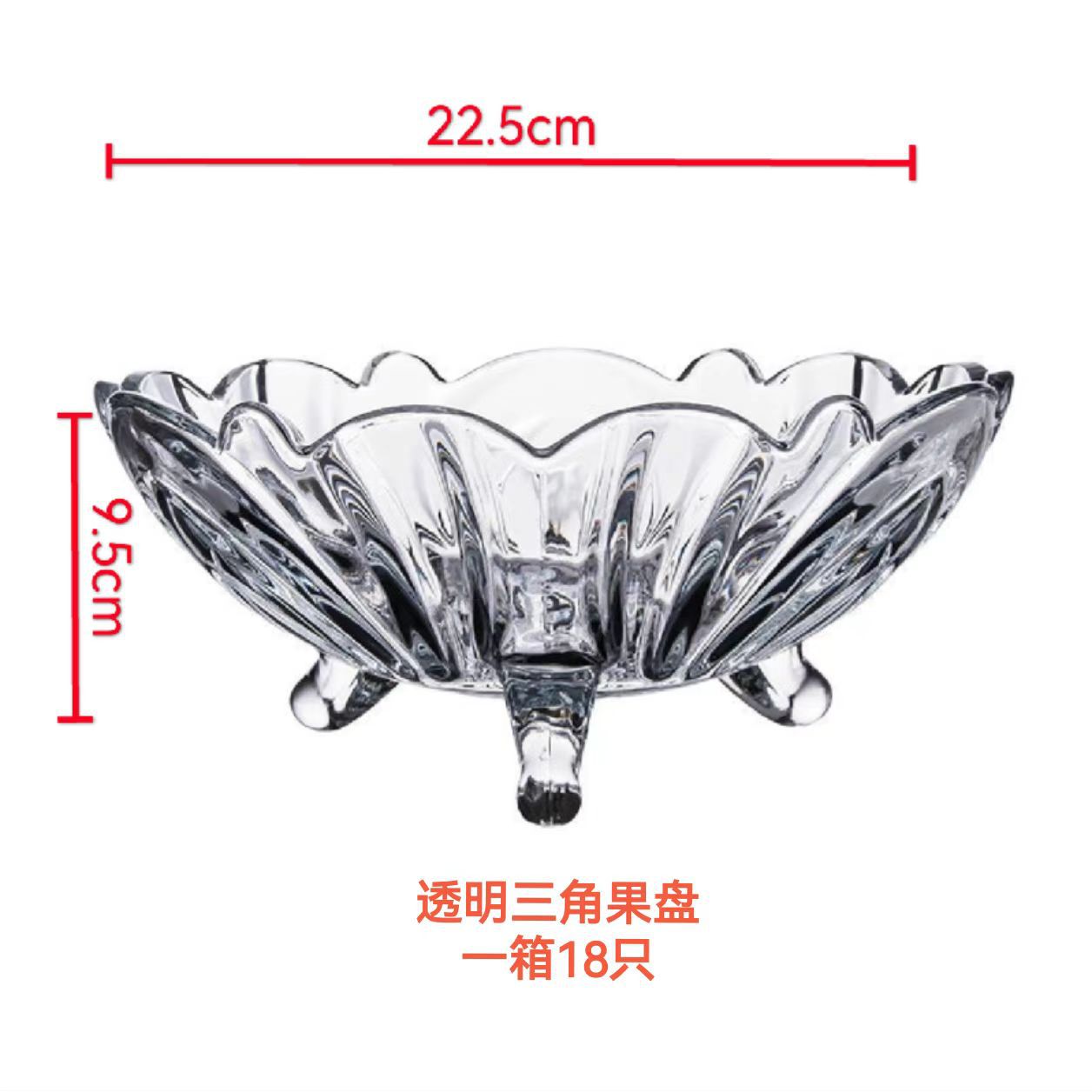 Đế đựng kẹo pha lê đơn giản phong cách Châu Âu
