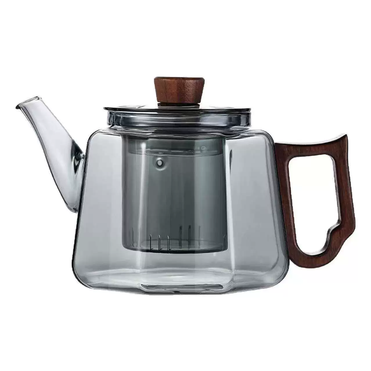 Bình trà chịu nhiệt thủy tinh Borosilicate dày đặc